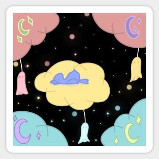 Duck on Cloud #1 Sticker